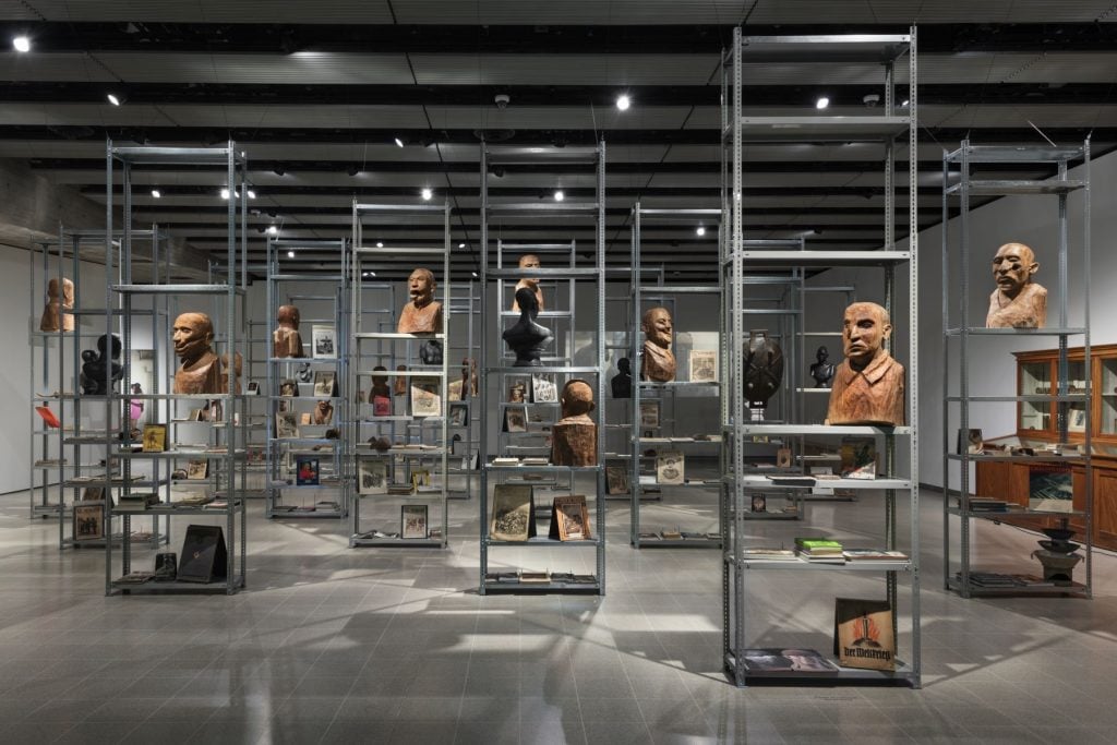 Installation view, "Kader Attia: The Museum of Emotion" at Hayward Gallery, Southbank Centre, London, United Kingdom. Courtesy Lehmann Maupin.