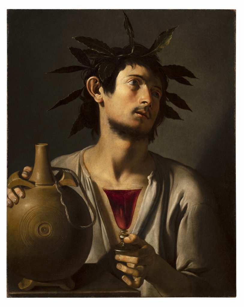 Pseudo-Tommaso Salini, <i>Portrait of a Young Man as Bacchus</i>. Courtesy of Sotheby's.