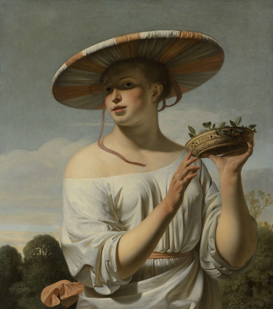 Cesar van Everdingen, Girl in a Large Hat (1650).