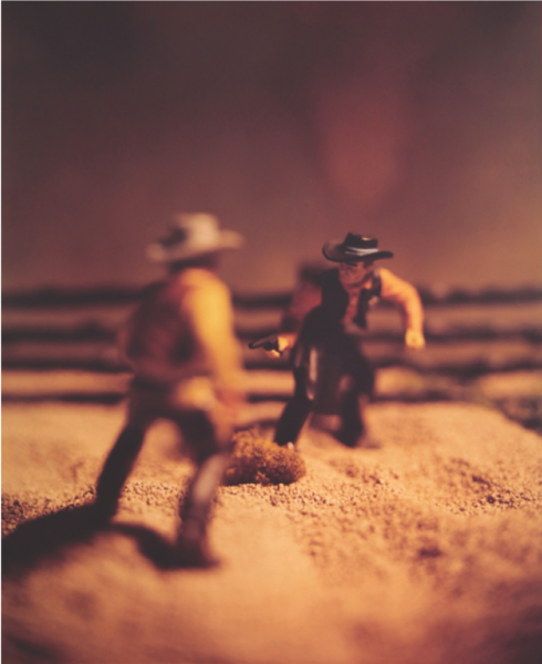 David Levinthal, <i>Untitled</i> (1989), from the series "Wild West." Collection of the Abroms-Engel Institute for the Visual Arts, UAB.