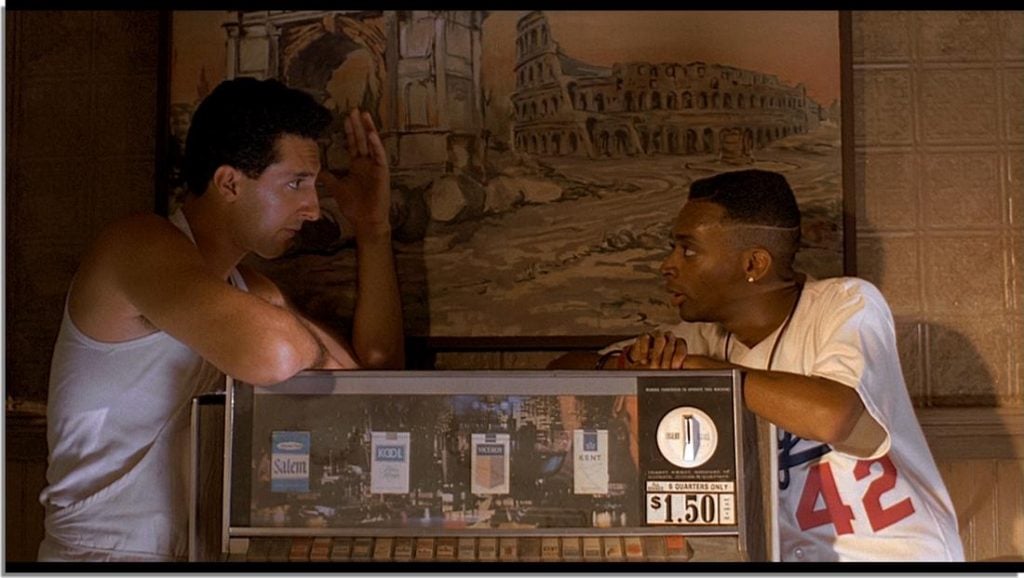 Spike Lee and John Turturro in Do the Right Thing (1989)
