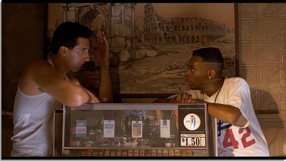 Spike Lee and John Turturro in Do the Right Thing (1989)