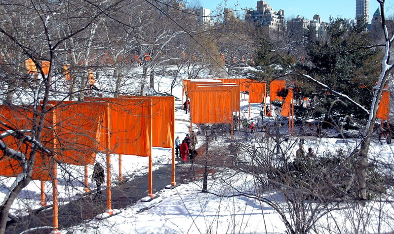 Christo e Jeanne-Claude, The Gates (2005), Central Park. Foto de Malcolm Pinckney, cortesia de NYC Parks.