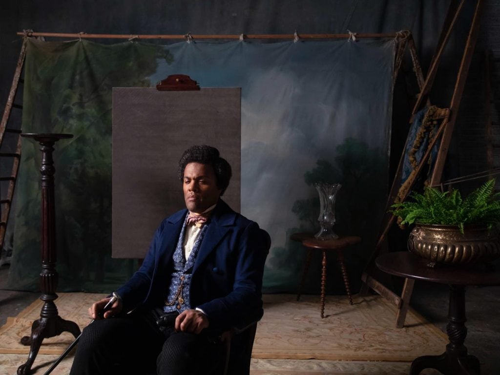 Isaac Julien, J.P. Ball Studio 1867 Douglass (Lessons of The Hour), 2019. Courtesy of Metro Pictures.