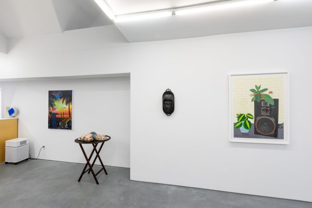 Installation view, "Friends of Ours" at Rental Gallery, July 2020. 