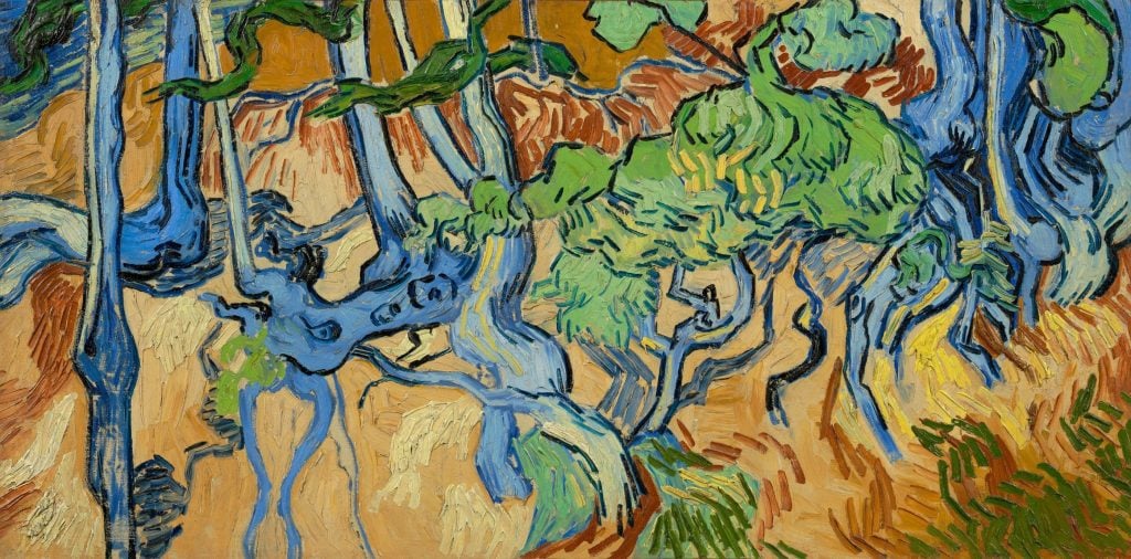 Vincent van Gogh, <em>Tree Roots</em> (1890). Courtesy of the Van Gogh Museum, Amsterdam, and the Vincent Van Gogh Foundation.