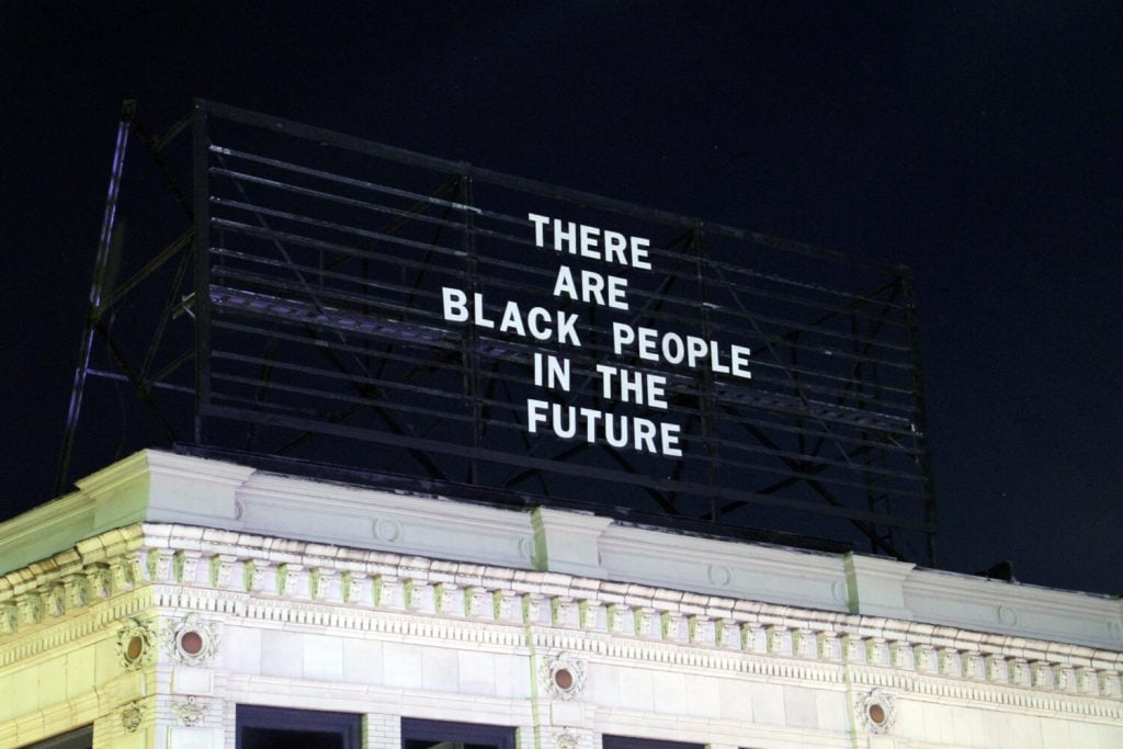 "There Are Black People in the Future" by Alisha Wormsley, courtesy of the artist.
