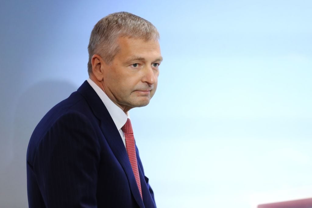 Dmitri Rybolovlev at the Louis II Stadium in Monaco, January 16, 2019. (Photo by Valery Hache / AFP via Getty Images.