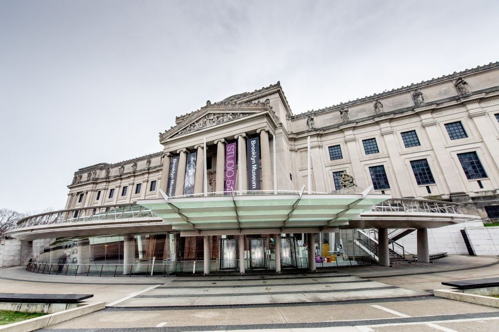 The Brooklyn Museum, which has been closed for visitors, on March 20, 2020. Photo: Roy Rochlin/Getty Images.