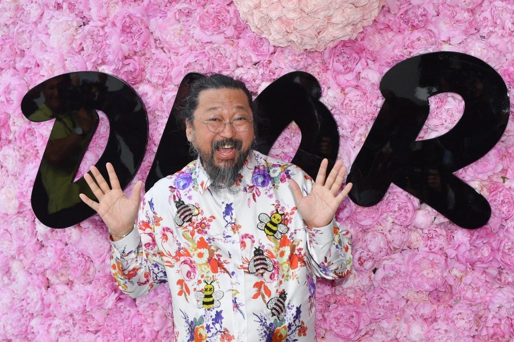 Takashi Murakami attends the Dior Homme Menswear Spring/Summer 2019. (Photo by Stephane Cardinale - Corbis/Corbis via Getty Images)