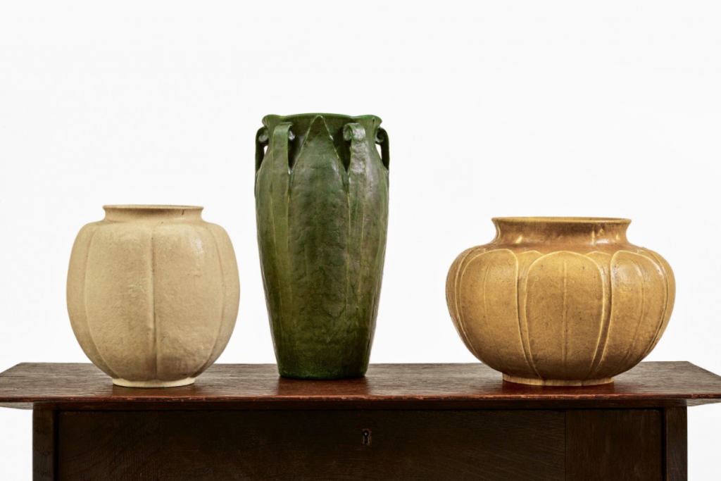 The vase on the right is the one you'll be interested in. Courtesy of Sotheby's.