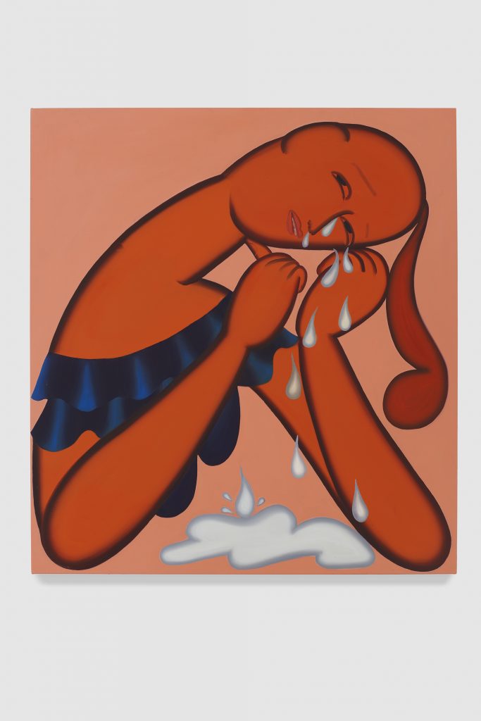 Grace Weaver, Crying (II, Downwards) (2020). Courtesy of James Cohan Gallery.