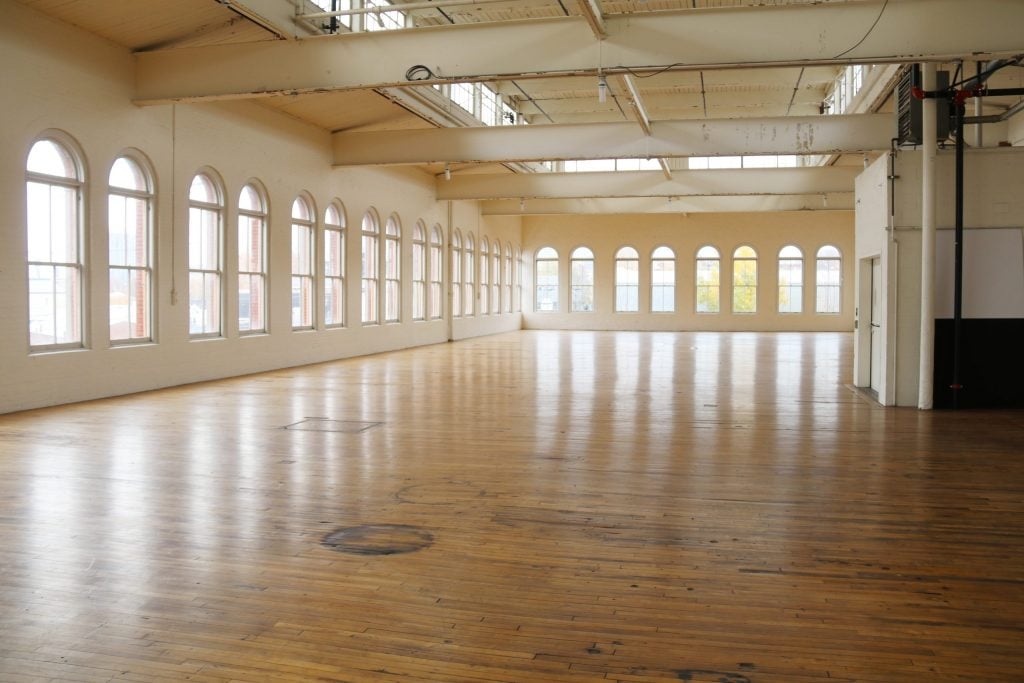 The main gallery at the Yale Union building, listed on the US National Register of Historic Places. The art center is dissolving and transferring the historic building to the Native Arts and Cultures Foundation in 2021. Photo courtesy of Yale Union. 