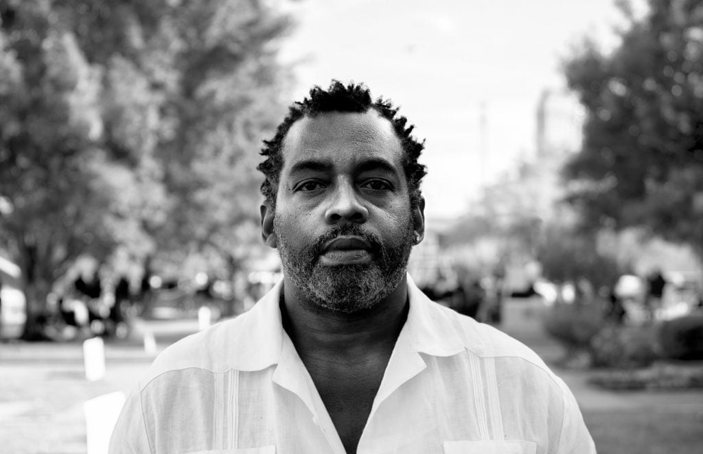 Quraysh Ali Lansana, a Tulsa poet, is writing a book about the history of Black Wall Street. Photo by Thomas Ryan RedCorn.