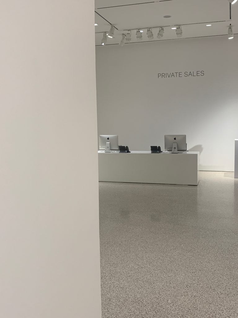 "Sorry you can’t see the painting but that’s why it’s PRIVATE sales!"