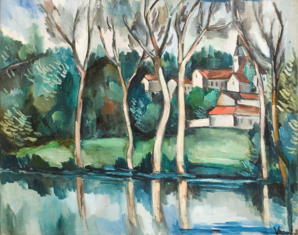 Maurice de Vlaminck, Village près de la Rivière (2019). Courtesy of Willow Gallery.