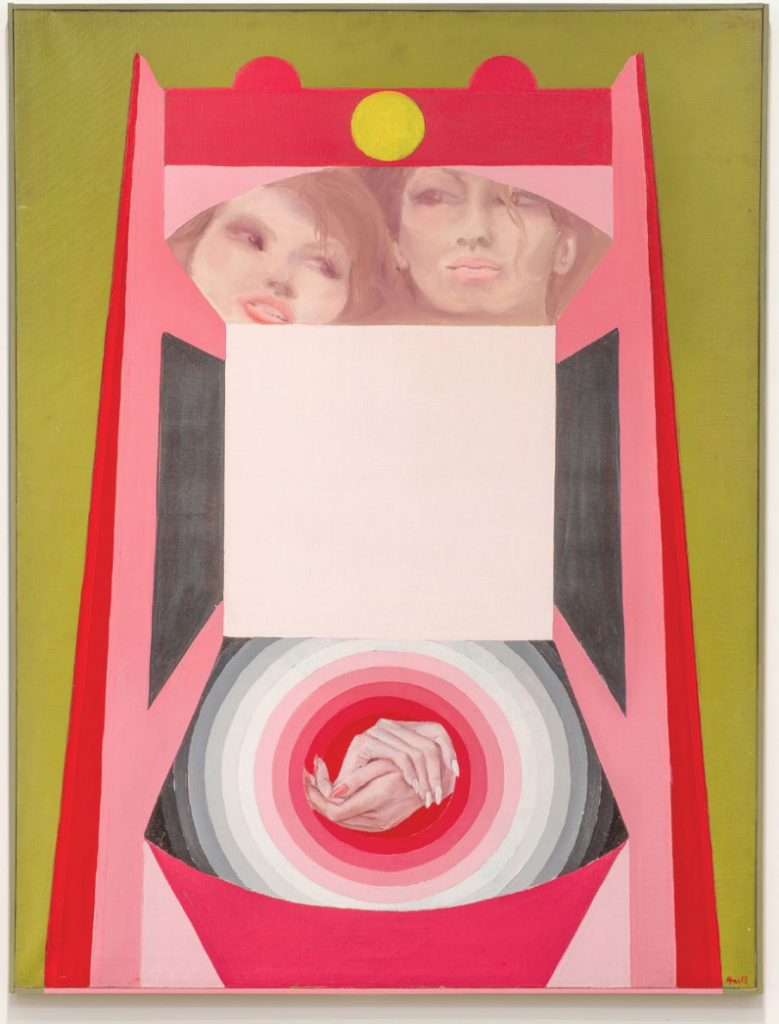 Evelyne Axell, Erotomobile III (1966). Courtesy of Mayor Gallery.