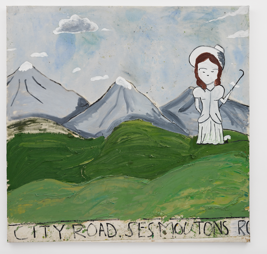 Rose Wylie, City Road (1999). ©Rose Wylie. Courtesy the artist and David Zwirner.