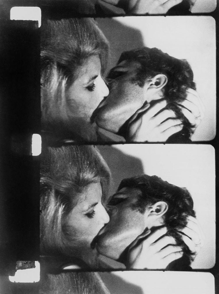 Andy Warhol, Kiss (1963–64). Courtesy of the Museum of Modern Art, New York, the Andy Warhol Museum, Pittsburgh, and the Andy Warhol Foundation for the Visual Arts, Inc. Digital media management by MPC New York. Film scanning by Technicolor-PostWorks New York.