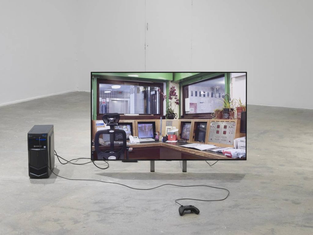 Sidsel Meineche Hansen, <em>End-Used City</em> (2019). Installation view "Sidsel Meineche Hansen: Welcome to End-Used City" at Chisenhale Gallery, London, 2019. Photo by Andy Keate.