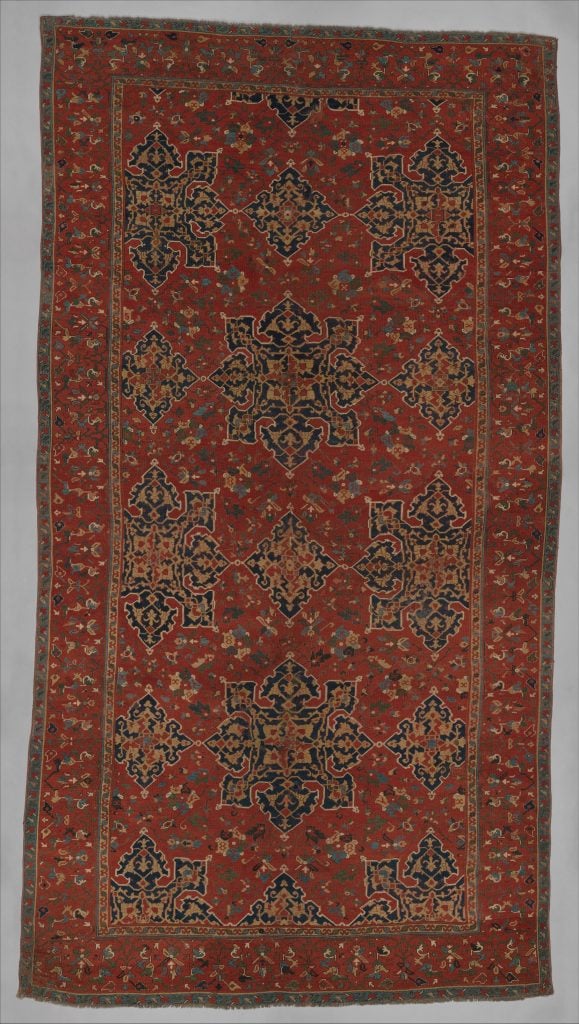 Star Ushak Carpet (late 15th century), Islamic. Photo courtesy of the Metropolitan Museum of Art, Gift of Joseph V McMullan, 1958.