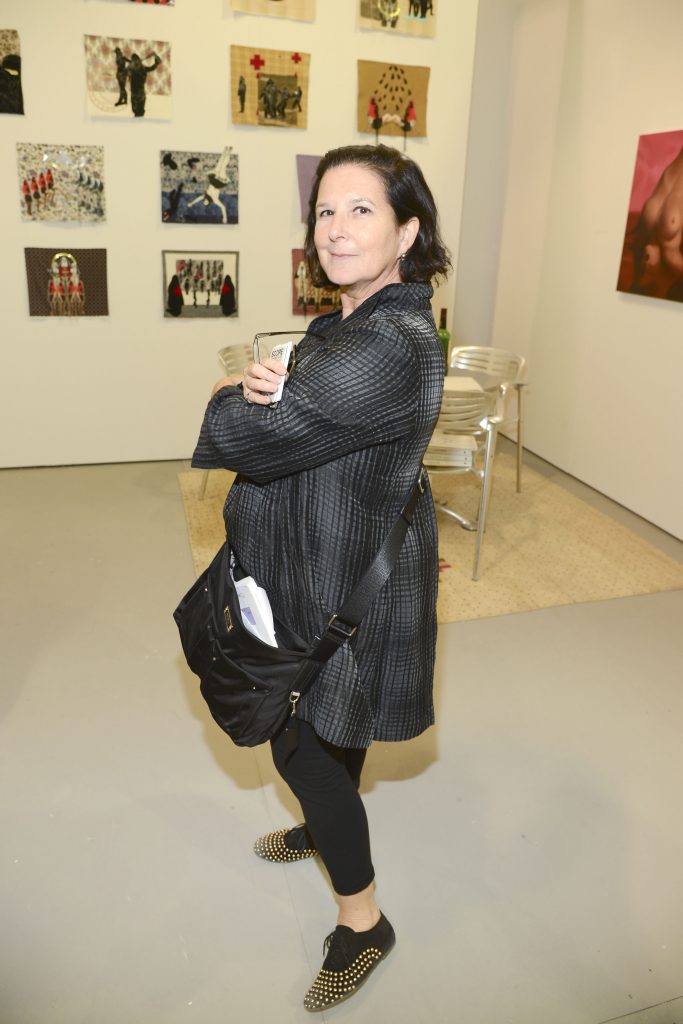 Sue Stoffel at the UNTITLED Art Fair in 2013. ©Patrick McMullan.
