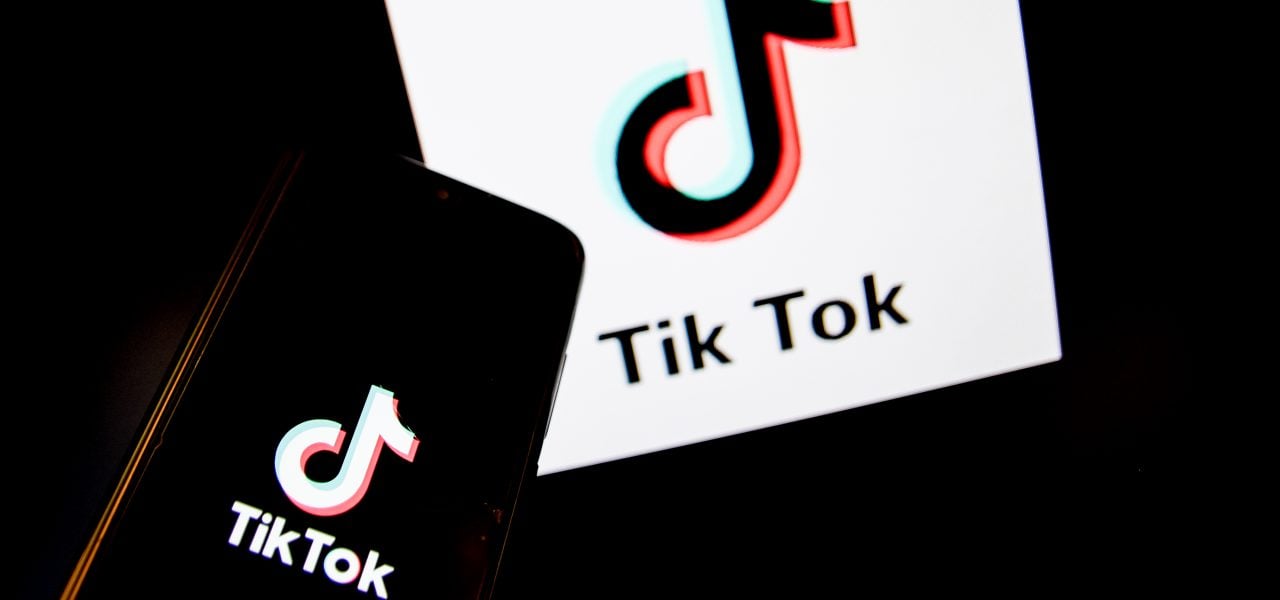 President Donald Trump is threatening to ban the popular video sharing app TikTok from the US because of the security risk. (Photo by Nikolas Kokovlis/NurPhoto via Getty Images)