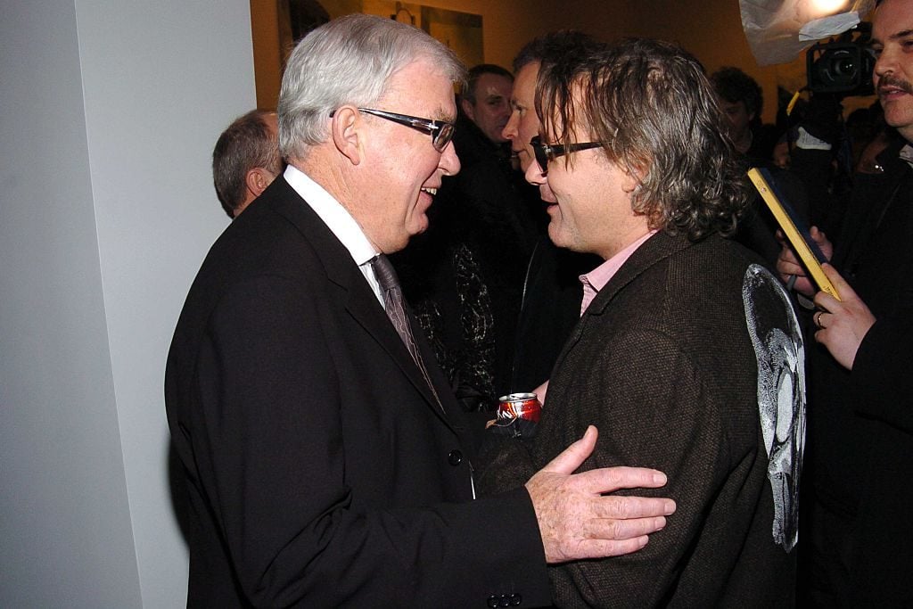 Frank Dunphy and Damien Hirst attend the Opening of 