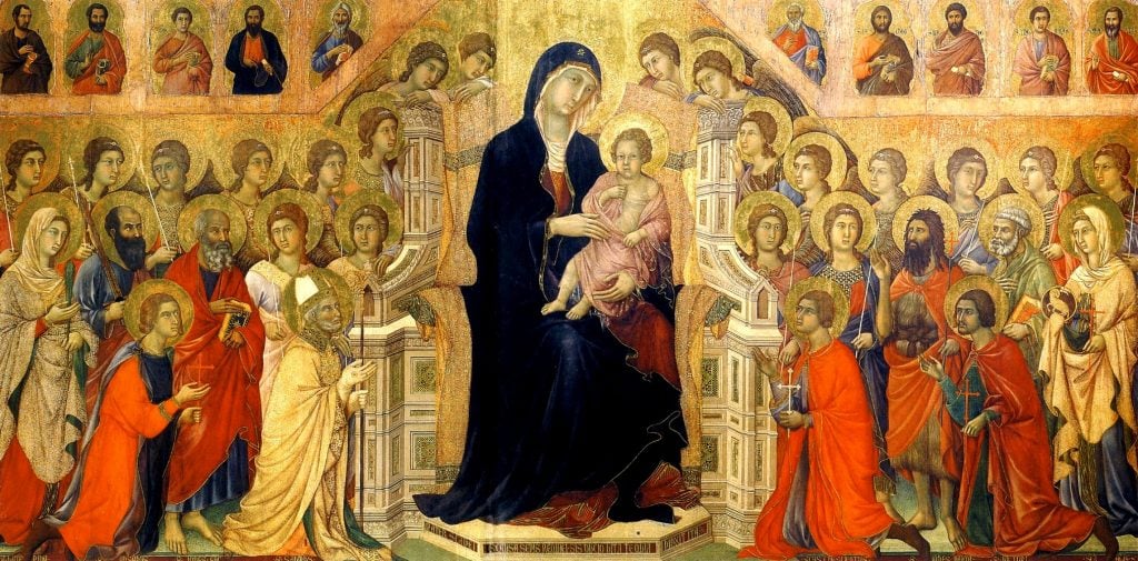 Duccio di Buoninsegna, <em>Maestà Altarpiece</em> (ca. 1308–1311). Collection of Siena Cathedral.