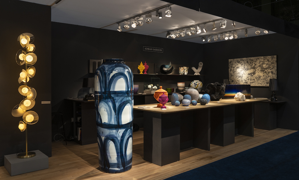 Installation view of Adrian Sasson at 2019 Salon Art + Design. Image courtesy Salon Art +Design.