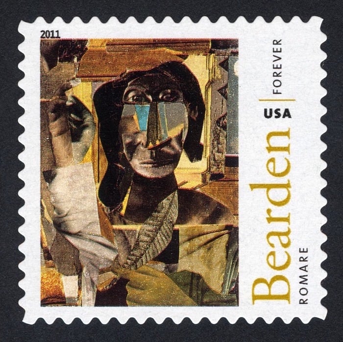 Romare Bearden Forever stamps. ©United States Postal Service