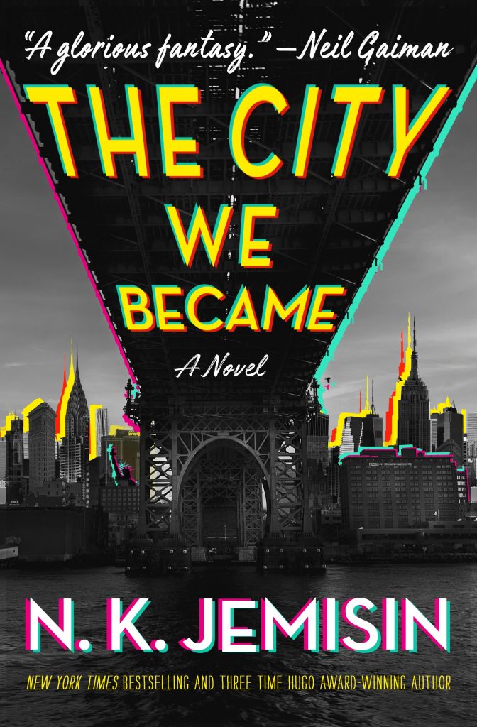 <em>The City We Became</em> by N.K. Jemisin. Image courtesy of Orbit. 