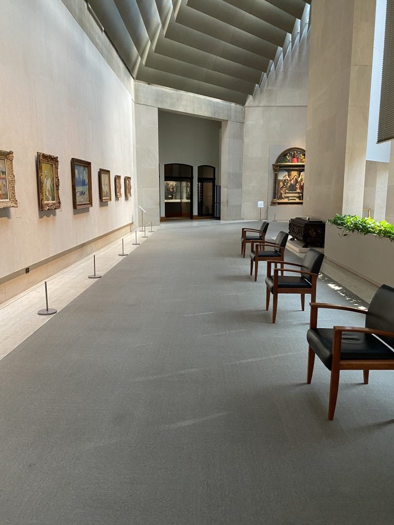 The lagrely empty Lehman Wing at the Metropolitan Museum of Art. Photo: Zachary Small.