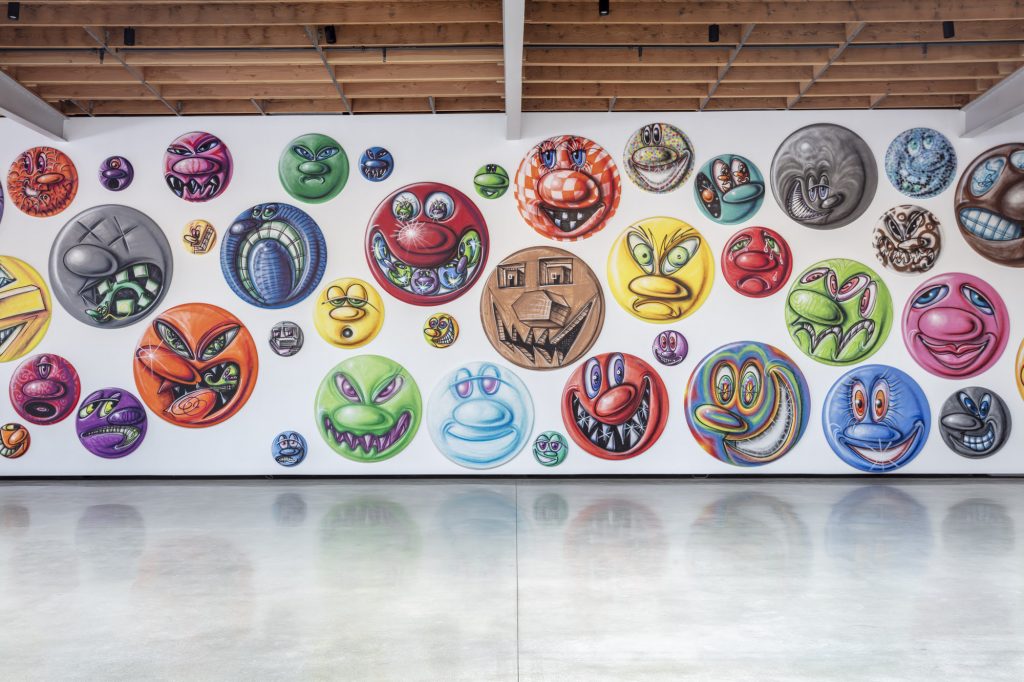 Installation view, "Kenny Scharf: MOODZ" at Jeffrey Deitch, Los Angeles. Photo: Joshua White. 