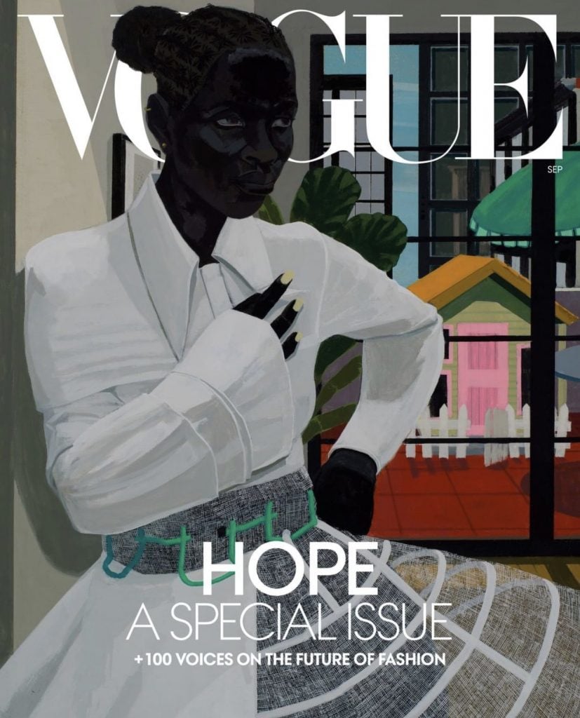 Kerry James Marshall's cover for <em>Vogue</em>. Courtesy of <em>Vogue</em>. 
