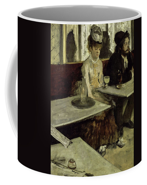 Coffee mug with In a Cafe (1873) by Edgar Degas. Courtesy of Fine Art America.