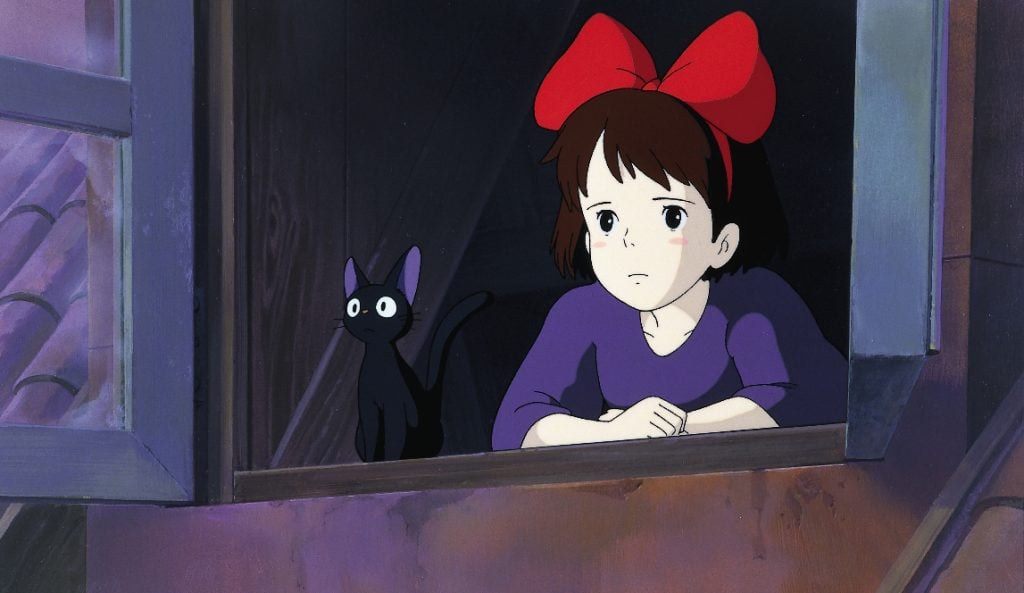 Film still, <em>Kiki's Delivery Service</em> (1989), Hayao Miyazaki. ©1989 Studio Ghibli.