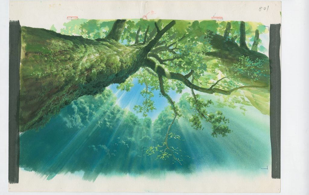 Background, <em>Princess Mononoke </em> (1997), Hayao Miyazaki. ©1997 Studio Ghibli.