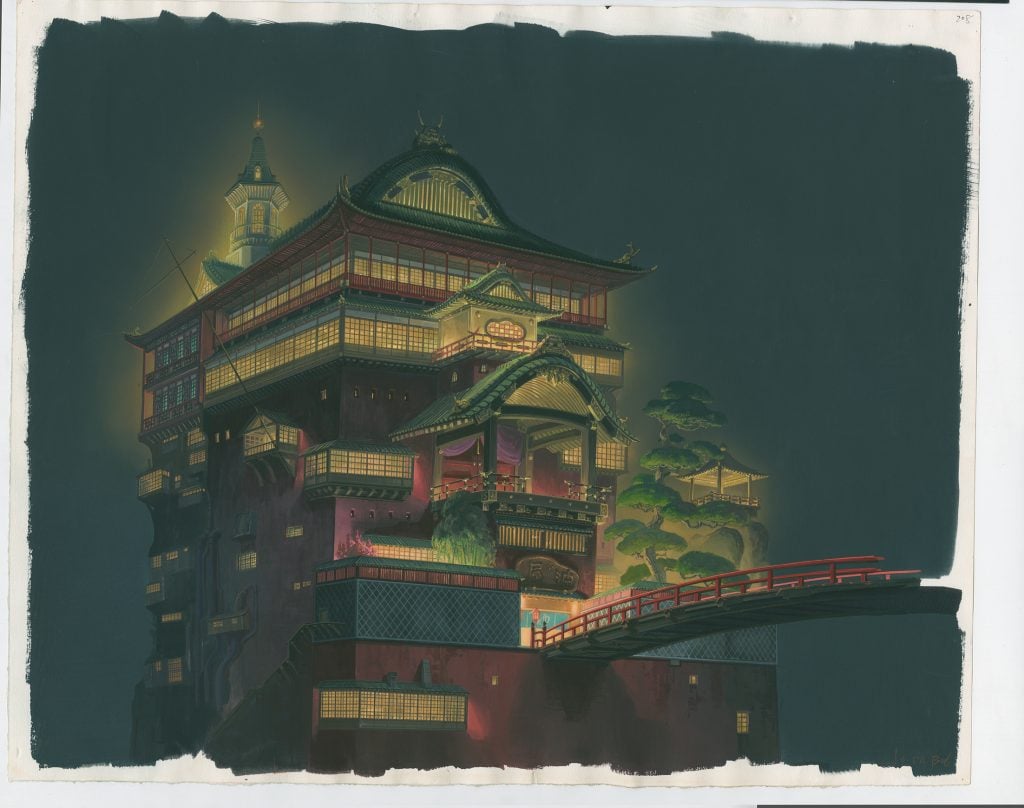 Background, <em>Spirited Away</em> (2001), Hayao Miyazaki. ©2001 Studio Ghibli.
