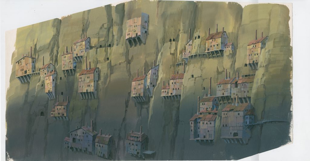 Background, <em>Castle in the Sky</em> (1986), Hayao Miyazaki. ©1986 Studio Ghibli.