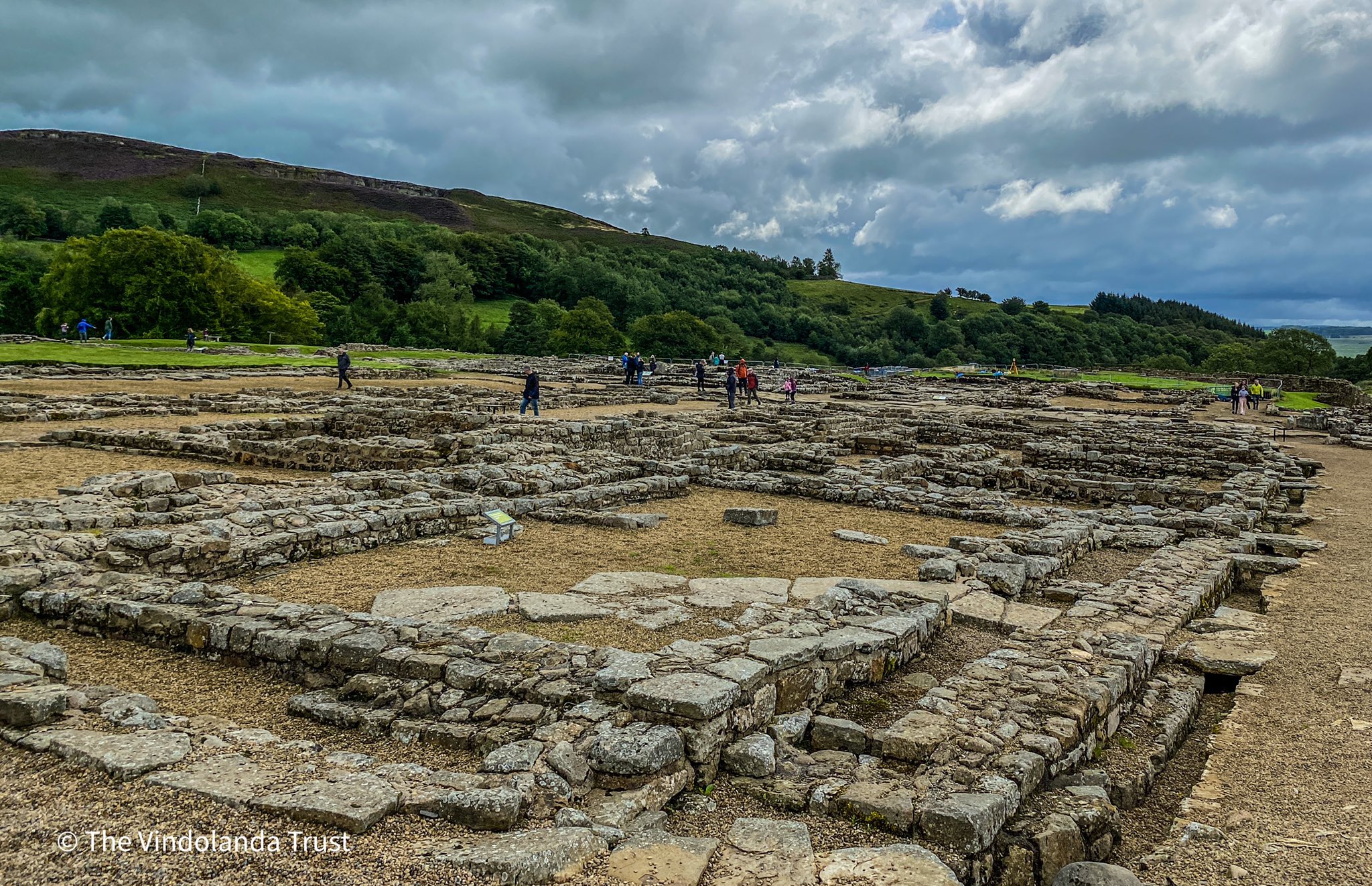 The Vindolanda excavation site in Northern England. Courtesy of the Vindolanda Trust.