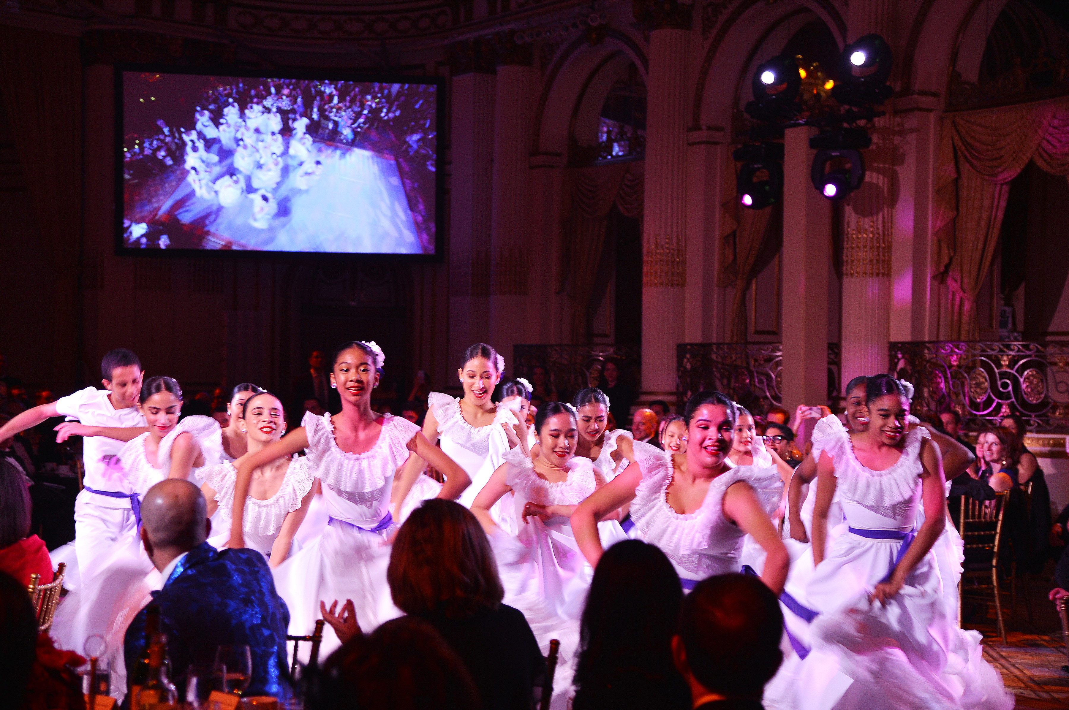 A performance at Ballet Hispánico's 2019 Gala. Photo by Patrick McMullan/Patrick McMullan via Getty Images.