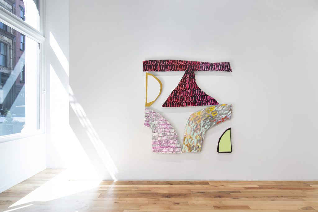 Installation view, "Justine Hill: Touch" at Denny Dimin Gallery.