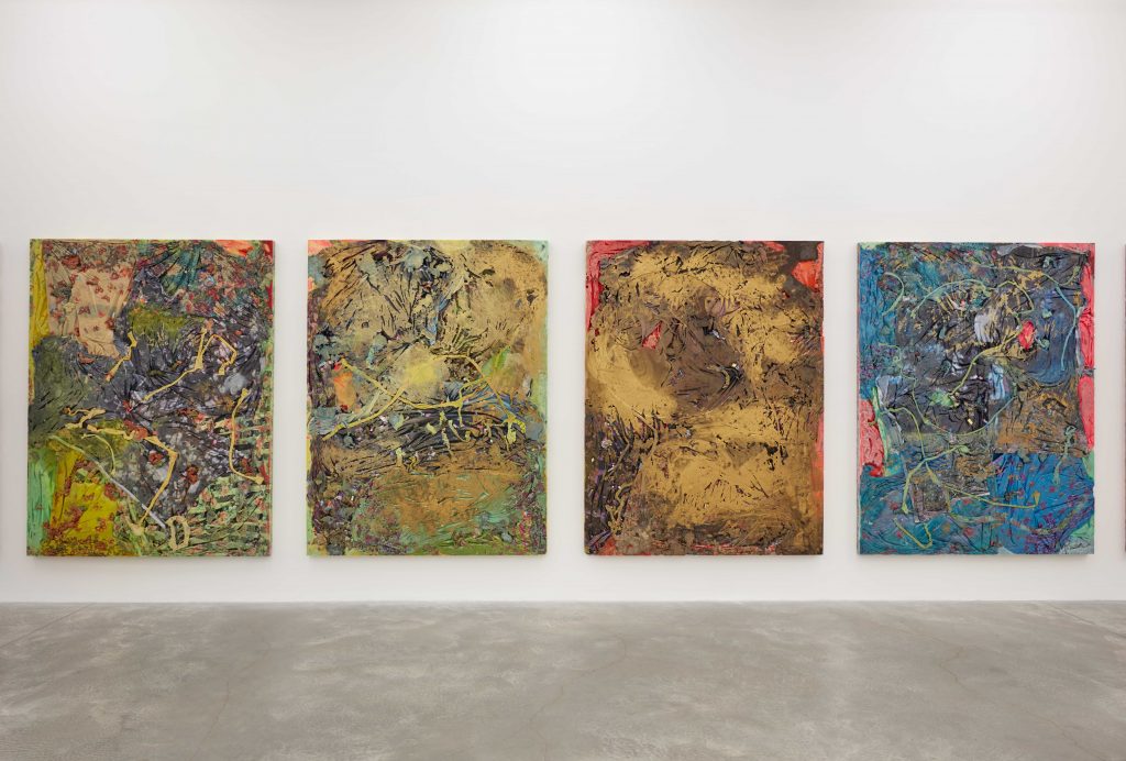 Installation view, "Kevin Beasley: Reunion" at Casey Kaplan. Courtesy the artist and Casey Kaplan, photo: Jason Wyche.