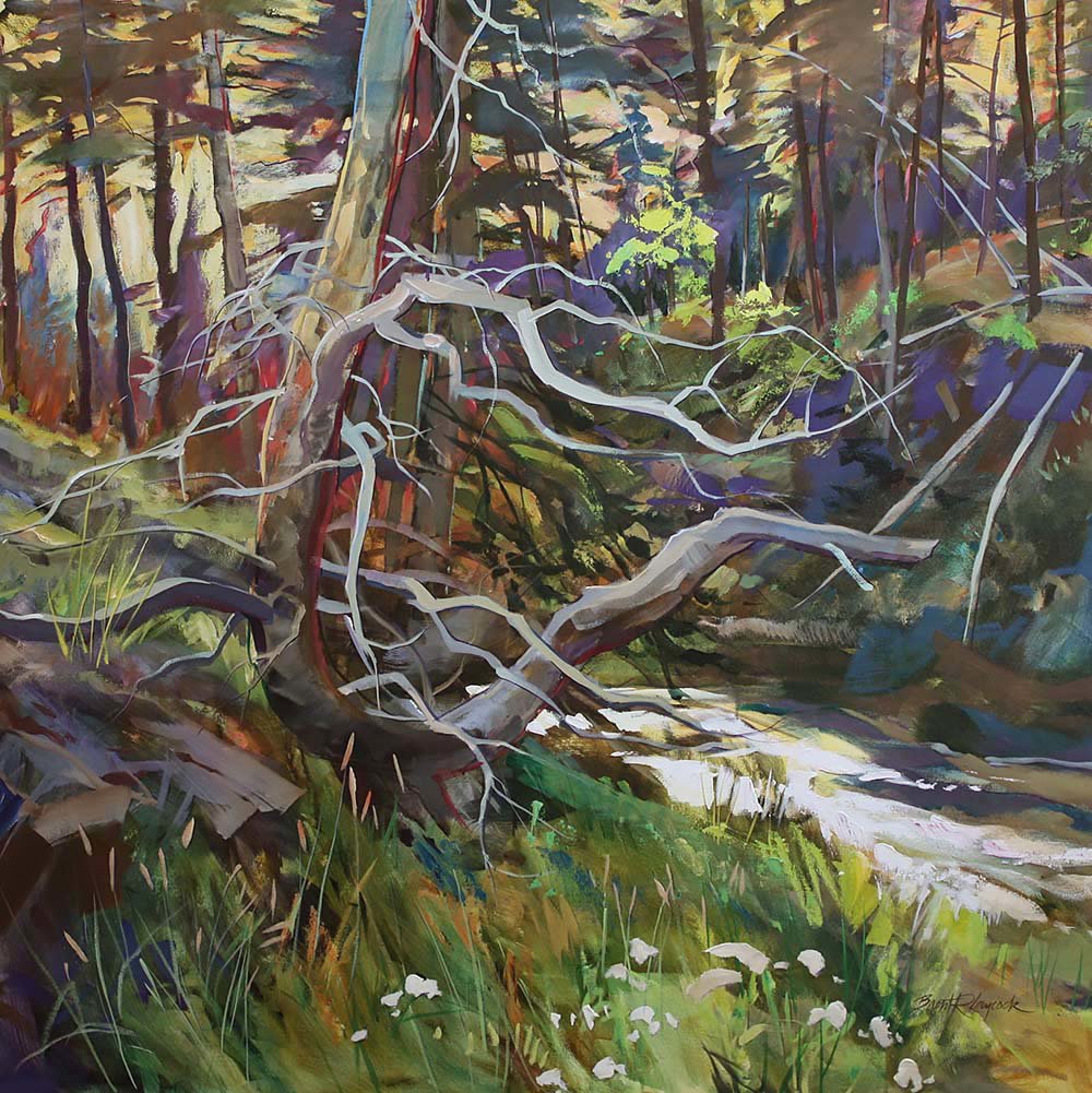 Brent R. Laycock, Creekside Guardian (2015). Courtesy of Wallace Galleries Ltd.