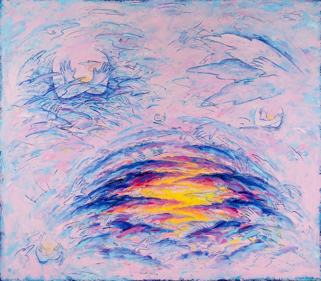 Louisa Chase, Sunset Grip (1983). Courtesy of Hirschl & Adler Galleries.