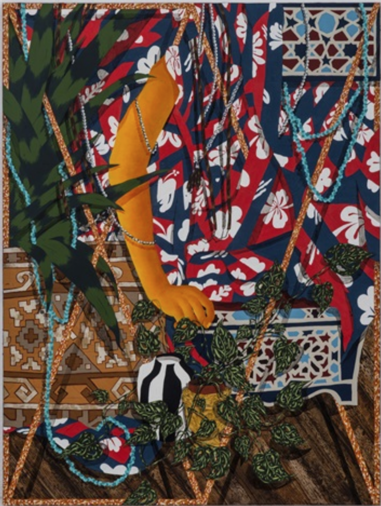Amir H. Fallah, Entangled In The Tropics (2014). Courtesy El Jundi Art Gallery.