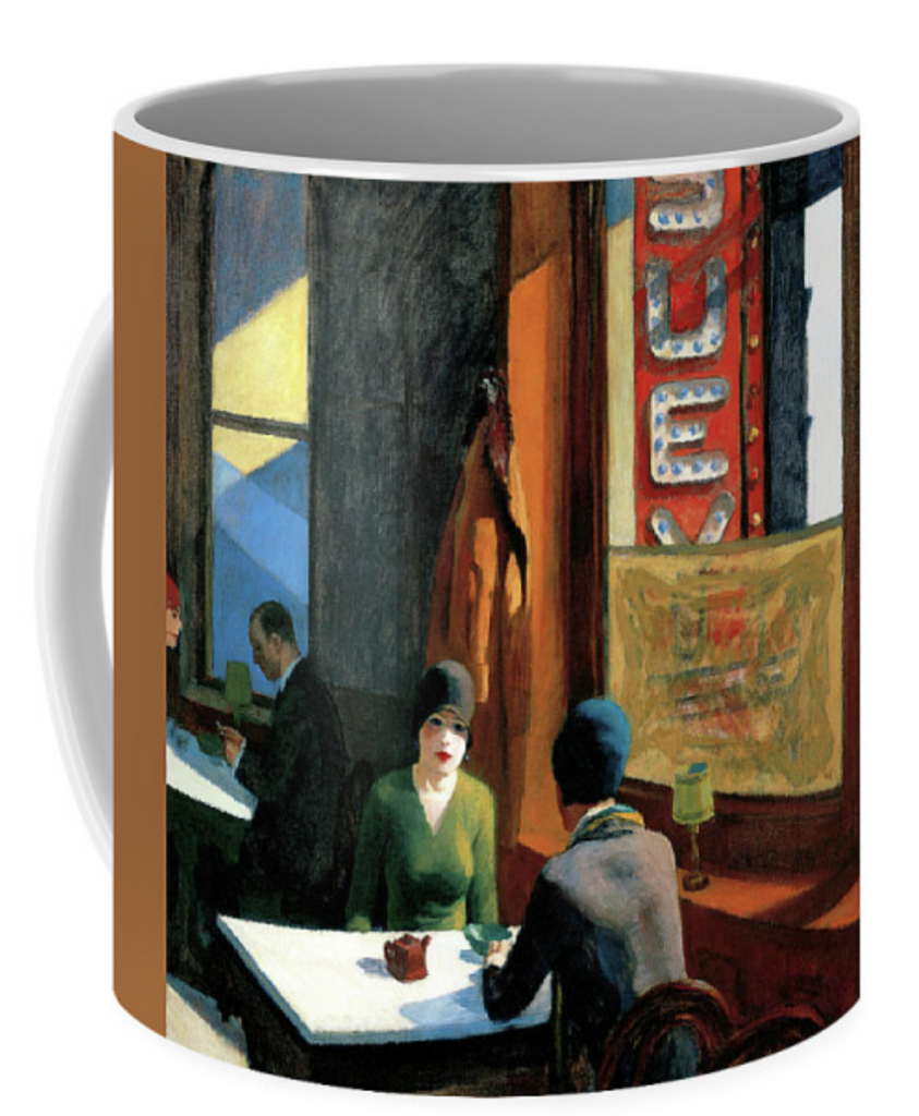 Coffee mug with Chop Suey. Courtesy of Fine Art America.