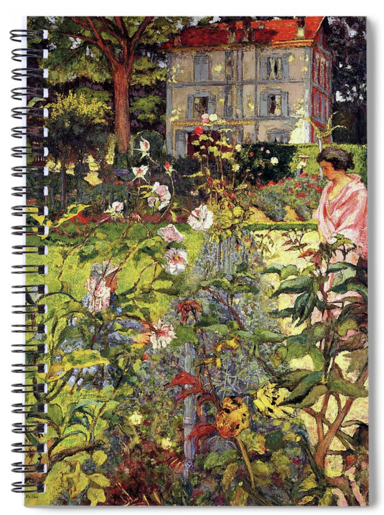Notebook with Garden of Vaucresson by Edouard Vuillard.