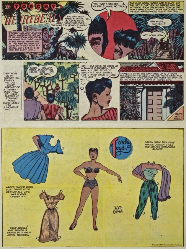 A <em>Torchy in Heartbeats</em> comic by Jackie Ormes. 